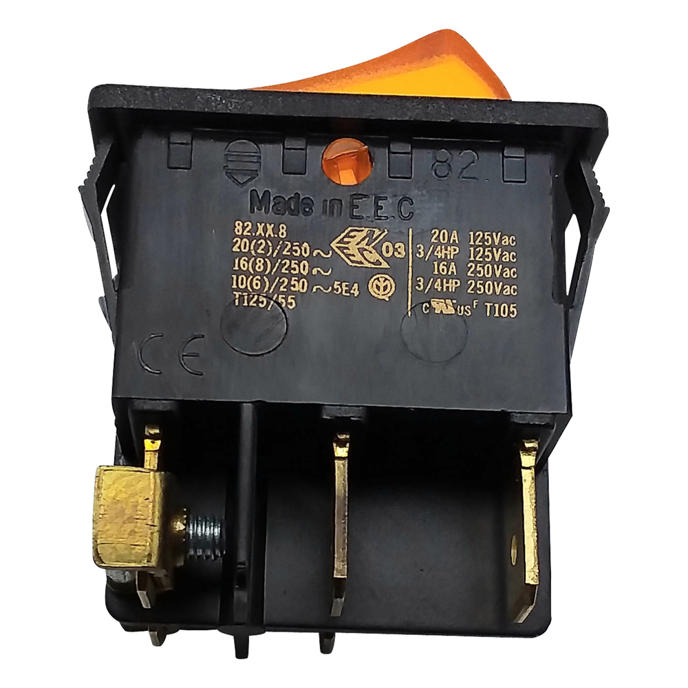 INTERRUPTEUR LUMINEUX ORANGE