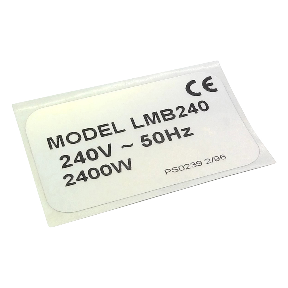 ETIQUETTE 2.4 KW PS0239 POUR